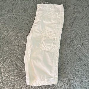 SO white cargo shorts